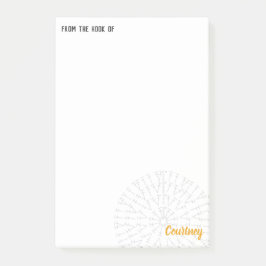 Yellow Crochet Chart Post-it® Notes