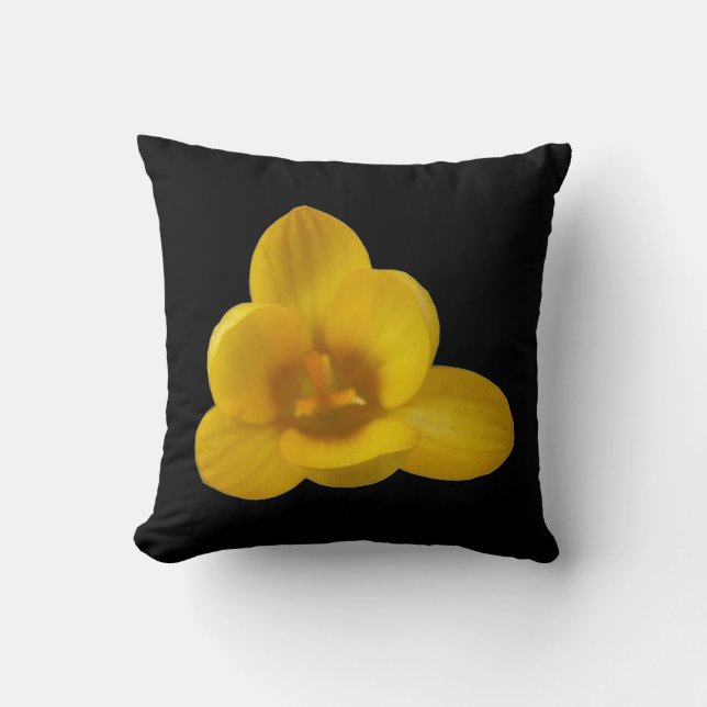 Yellow Crocus Pillow Kussen (Voorkant)