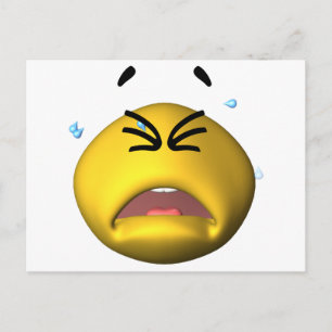 Yellow Crying Briefkaart