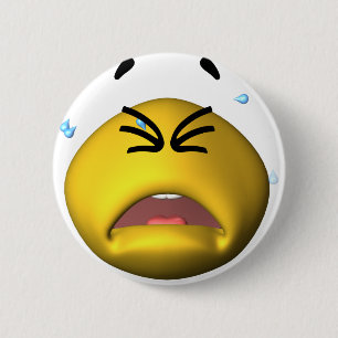 Yellow Crying Ronde Button 5,7 Cm