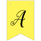 Yellow Custom Swallowtail Party Bunting Banner (Derde vlag)