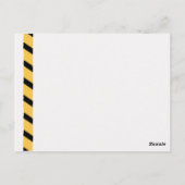 Yellow Cute Construction Truck Boys 2nd Birthday Briefkaart (Achterkant)