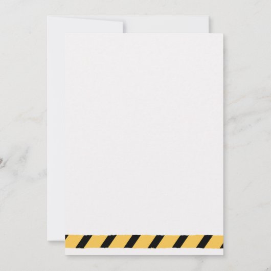 Yellow Cute Construction Truck Boys 2nd Birthday Kaart (Achterkant)