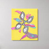"Yellow Cutting Edge" Fine Art Canvas Print (Voorkant)