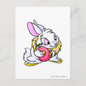 Yellow Cybunny knug Negg Briefkaart (Voorkant)