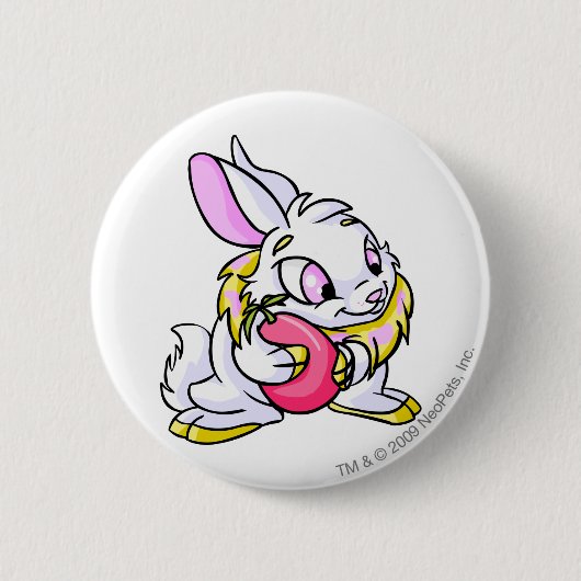 Yellow Cybunny knug Negg Ronde Button 5,7 Cm (Voorkant)