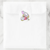 Yellow Cybunny knug Negg Ronde Sticker (Tas)