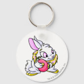Yellow Cybunny knug Negg Sleutelhanger (Voorkant)