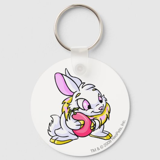 Yellow Cybunny knug Negg Sleutelhanger (Voorkant)