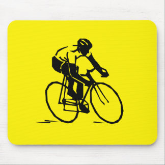 Yellow Cycling Muismat