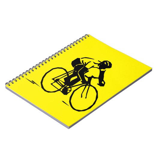 Yellow Cycling Notitieboek (Linkerzijde)