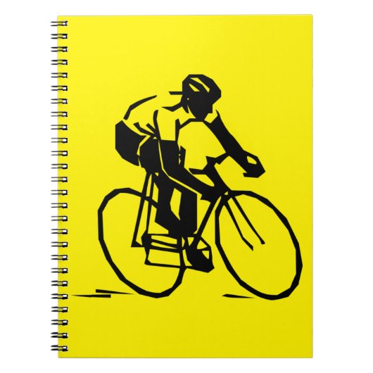 Yellow Cycling Notitieboek (Voorkant)