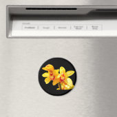 Yellow Cymbidium Orchid Magnet (Insitu (Vaatwasser))