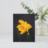 Yellow Daffodil Feestdagenkaart (Staand voorkant)