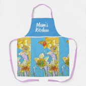 Yellow Daffodil Flowers Floral Flower Watercolor Schort (Voorkant)