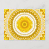 Yellow Daffodil Mandala Pattern Briefkaart (Voorkant)
