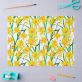 Yellow Daffodil Pattern Tissuepapier (Craft)