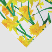 Yellow Daffodil Pattern Tissuepapier (Detail)