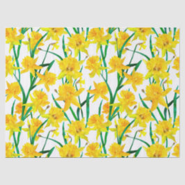 Yellow Daffodil Pattern Tissuepapier