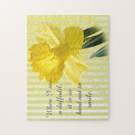 Yellow Daffodil Quote Spring Floral Legpuzzel (Verticaal)