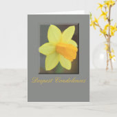 Yellow Daffodil sympathie card Kaart (Gele Bloem)