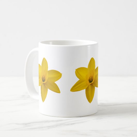 Yellow Daffodils Mug Koffiemok (Voorkant links)