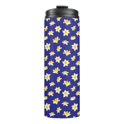 Yellow Daffodils Spring Modern. Thermosbeker (Voorkant)