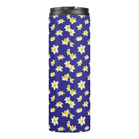 Yellow Daffodils Spring Modern. Thermosbeker (Achterkant)