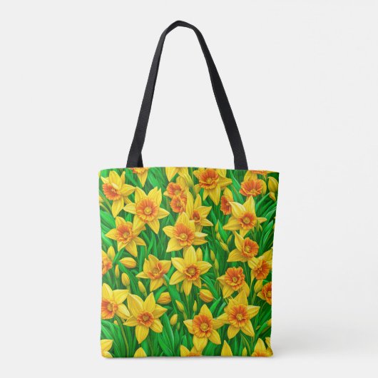 Yellow Daffodils Tote Bag (Achterkant)