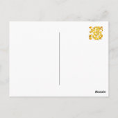 Yellow Daffodils Verjaardag Wenskaart Briefkaart (Achterkant)