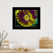 Yellow Dahlia Abstracte kunst Poster (Keuken)