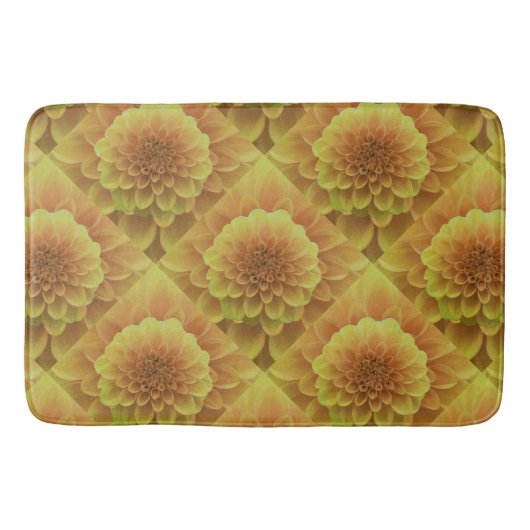Yellow Dahlia Badmat (Voorkant)
