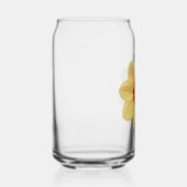 Yellow Dahlia Bloom Floral Blikvorm Glas (Rechts)