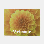 Yellow Dahlia Deurmat (Voorkant)