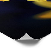 Yellow Dahlia Elegant Flower Inspirerend Quote Poster (Hoek)