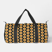 Yellow Dahlia Floral Pattern op Black Plunjezak (Voorkant)