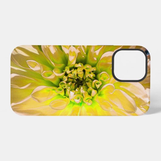 Yellow Dahlia Flower iPhone Hoesje (Achterkant horizontaal)