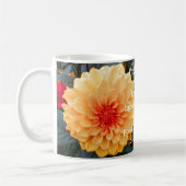 Yellow Dahlia Flower Koffiemok (Links)