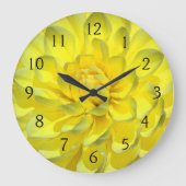 Yellow Dahlia Grote Klok (Voorkant)