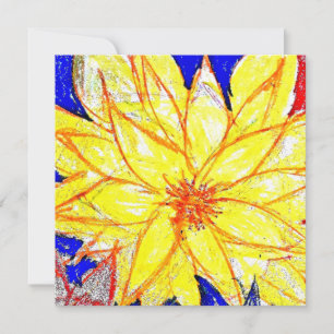 Yellow Dahlia Kaart