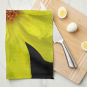 Yellow Dahlia Kitchen Towel Theedoek (Quarter Fold)