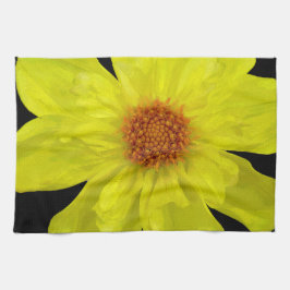 Yellow Dahlia Kitchen Towel Theedoek
