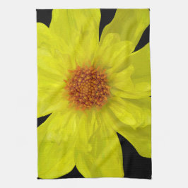 Yellow Dahlia Kitchen Towel Theedoek