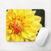 Yellow Dahlia Mousepad Muismat (Met muis)