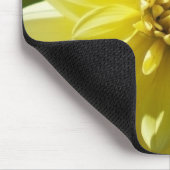 Yellow Dahlia Mousepad Muismat (Hoek)