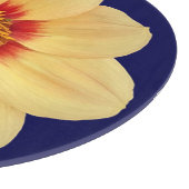 Yellow Dahlia op Blue Floral Snijplank (Hoek)