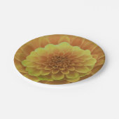 Yellow Dahlia Papieren Bordje (Gekanteld)