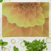 Yellow Dahlia Theedoek (Gevouwen)