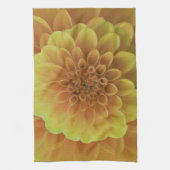 Yellow Dahlia Theedoek (Verticaal)