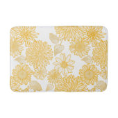 Yellow Dahlias & Daisies Badmat (Voorkant)